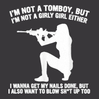 I'm Not A Tomboy But I'm Not A Girly Girl Blow Sht Up Too Ladies Curvy T-shirt | Artistshot