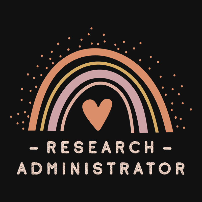 Research Administrator - Boho Casual Rainbow Dark Design Baby Bibs by greggjvandervor | Artistshot