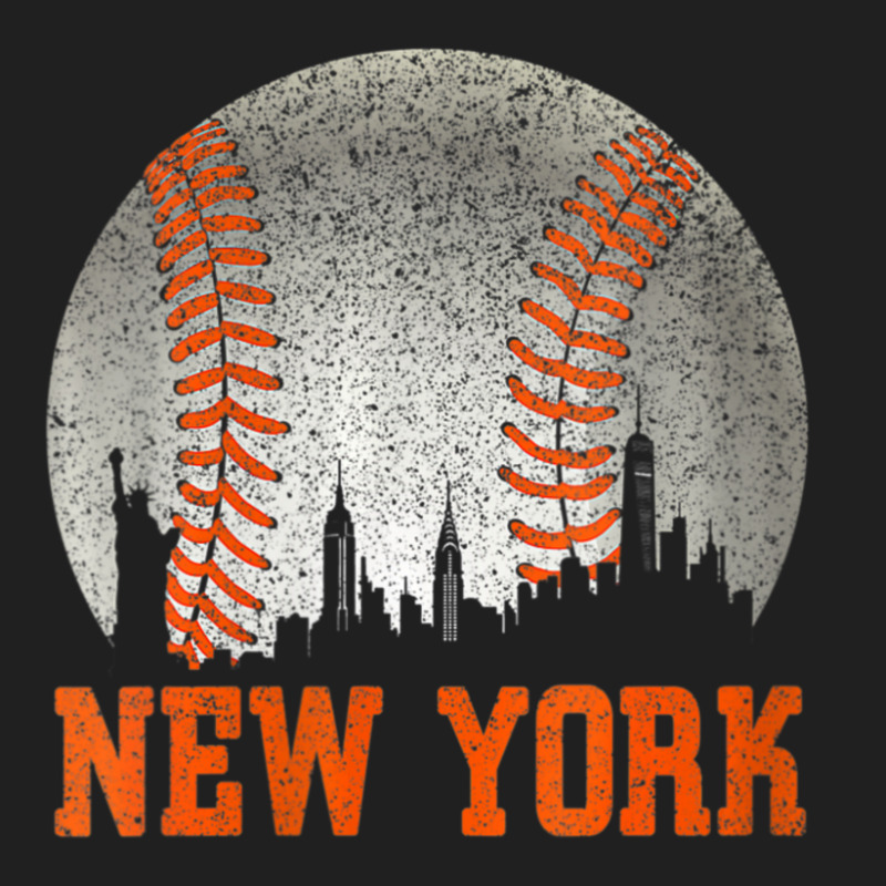 Womens New York Ny Skyline Baseball Vintage Met At Gameday V-neck Ladies Polo Shirt by Min06 | Artistshot