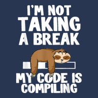 I'm Not Taking A Break My Code Is Compiling Sloth Programmer Men Denim Jacket | Artistshot