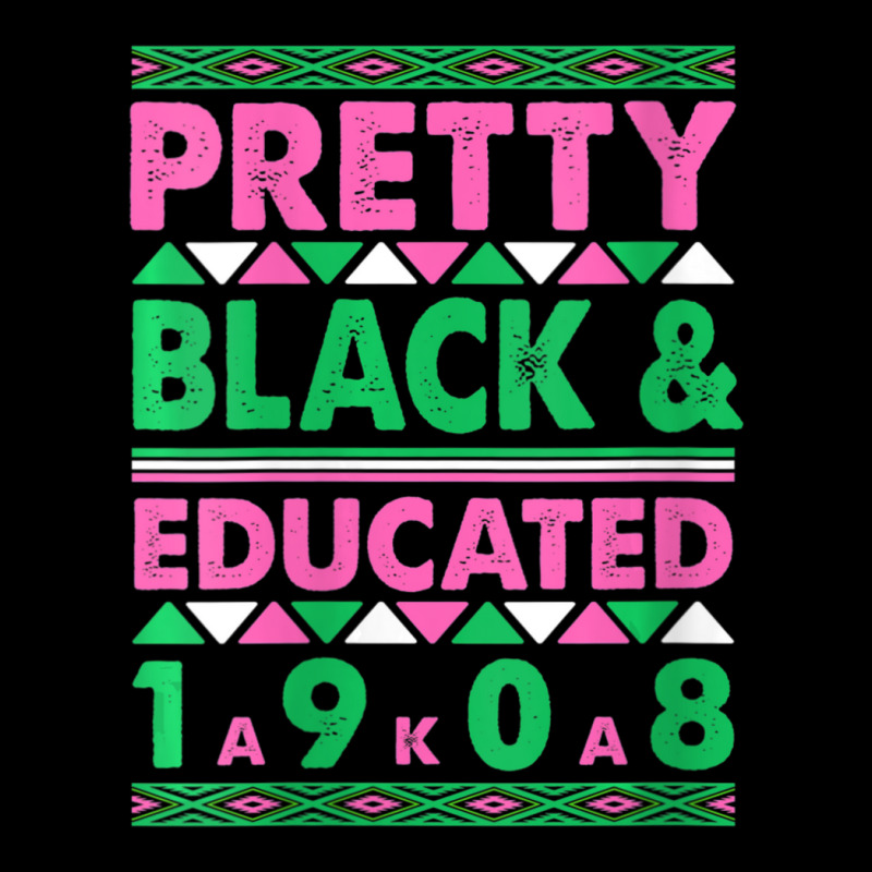 Womens Pretty Black And Educated J15 Founder's Day Aka Women V-neck Fleece Short | Artistshot