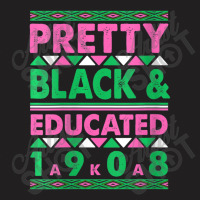 Womens Pretty Black And Educated J15 Founder's Day Aka Women V-neck T-shirt | Artistshot