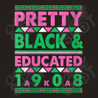 Womens Pretty Black And Educated J15 Founder's Day Aka Women V-neck Tank Top | Artistshot