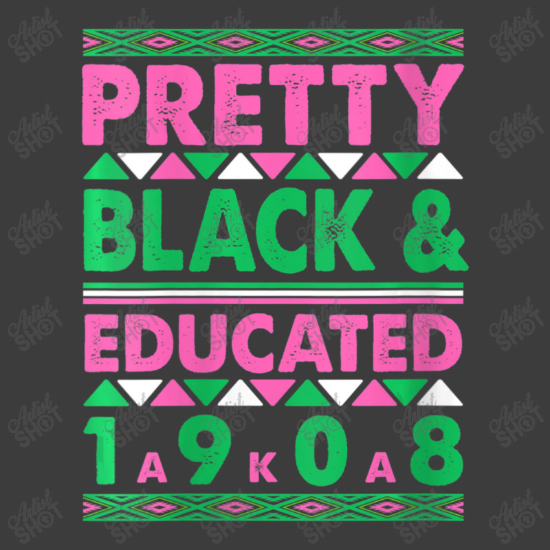 Womens Pretty Black And Educated J15 Founder's Day Aka Women V-neck Men's Polo Shirt | Artistshot