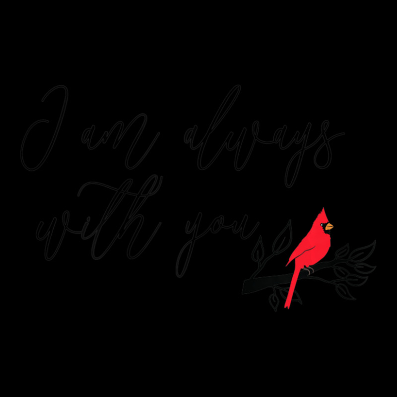 Womens Red Cardinal Bird I Am Always With You, Christian Cropped Sweater by Min06 | Artistshot