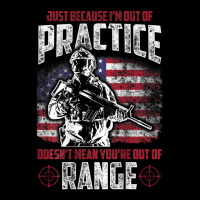 Out Of Practice Veteran Veterans Flag Backside V-neck Tee | Artistshot