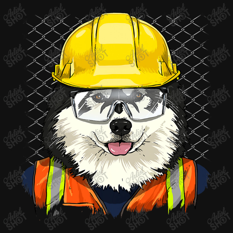 Alaskan Malamute Construction Worker Alaskan Malamute Dog 234 Graphic T-shirt | Artistshot