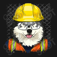 Alaskan Malamute Construction Worker Alaskan Malamute Dog 234 Flannel Shirt | Artistshot