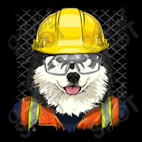 Alaskan Malamute Construction Worker Alaskan Malamute Dog 234 Pocket T-shirt | Artistshot