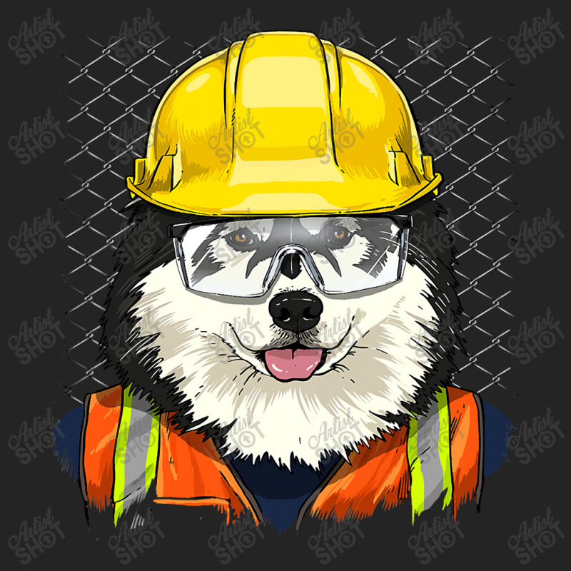 Alaskan Malamute Construction Worker Alaskan Malamute Dog 234 3/4 Sleeve Shirt | Artistshot