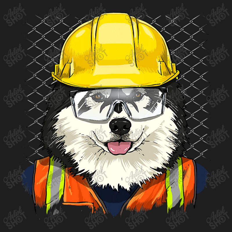 Alaskan Malamute Construction Worker Alaskan Malamute Dog 234 Classic T-shirt | Artistshot