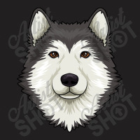 Alaskan Malamute Dog Headalaskan Malamute Dog Lover 337 T-shirt | Artistshot