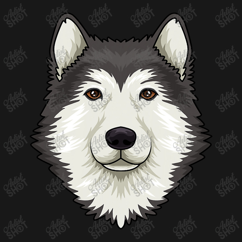 Alaskan Malamute Dog Headalaskan Malamute Dog Lover 337 Flannel Shirt | Artistshot