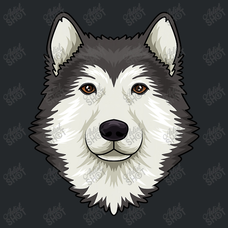 Alaskan Malamute Dog Headalaskan Malamute Dog Lover 337 Crewneck Sweatshirt | Artistshot