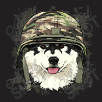 Alaskan Malamute Soldier Veteran Dogarmy Dog Lover 622 T-shirt | Artistshot