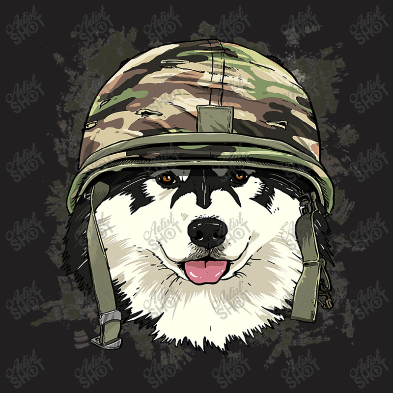 Alaskan Malamute Soldier Veteran Dogarmy Dog Lover 622 T-shirt | Artistshot