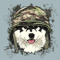 Alaskan Malamute Soldier Veteran Dogarmy Dog Lover 622 Unisex Sherpa-lined Denim Jacket | Artistshot