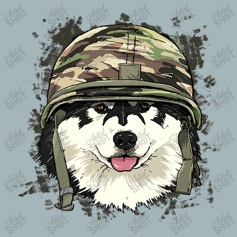 Alaskan Malamute Soldier Veteran Dogarmy Dog Lover 622 Unisex Sherpa-lined Denim Jacket | Artistshot