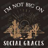 Womens Vintage Arts I'm Not Big On Social Graces Bluegrass Music V-nec Tank Top | Artistshot