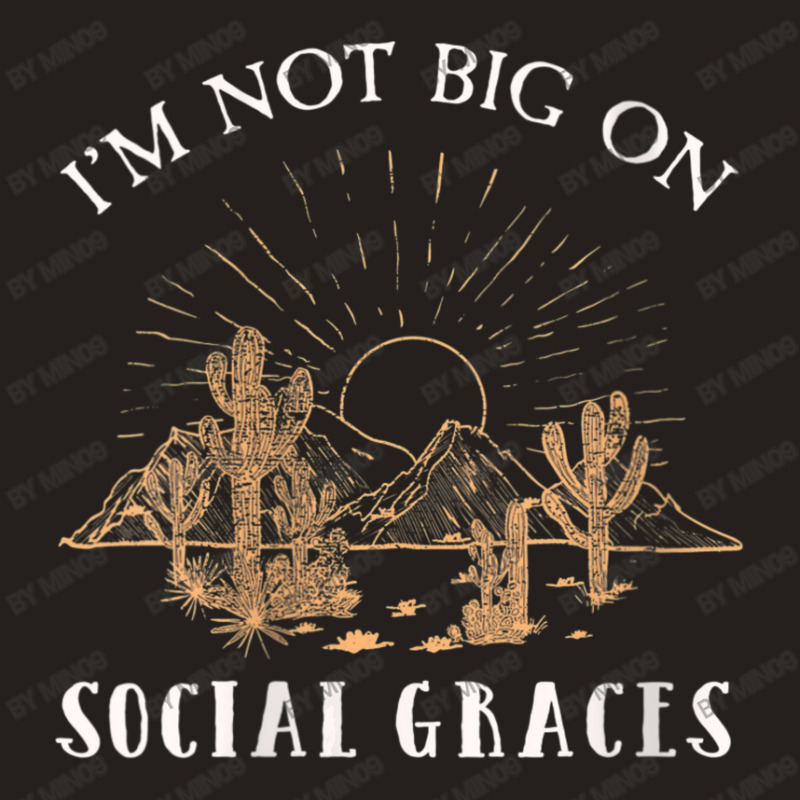 Womens Vintage Arts I'm Not Big On Social Graces Bluegrass Music V-nec Tank Top by Min09 | Artistshot