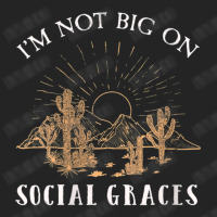 Womens Vintage Arts I'm Not Big On Social Graces Bluegrass Music V-nec 3/4 Sleeve Shirt | Artistshot