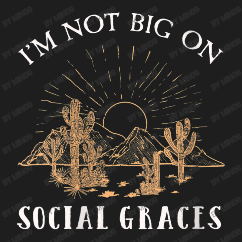 Womens Vintage Arts I'm Not Big On Social Graces Bluegrass Music V-nec Classic T-shirt by Min09 | Artistshot