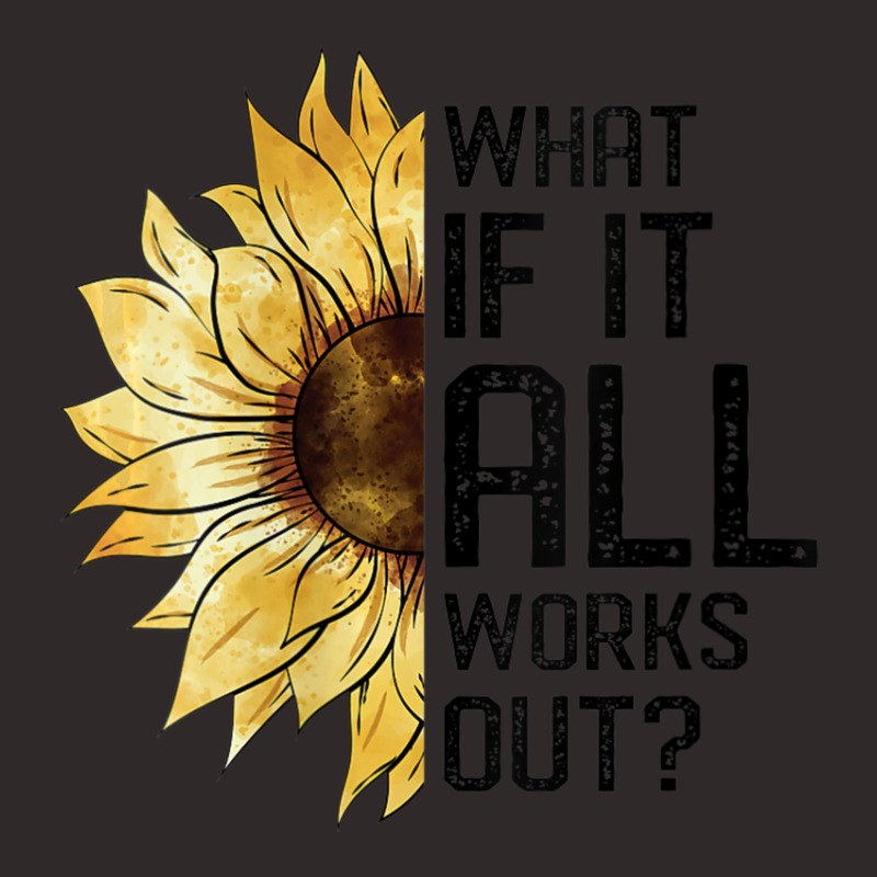 Womens What If It All Works Out Sunflower V-neck Racerback Tank by rastyrocl | Artistshot