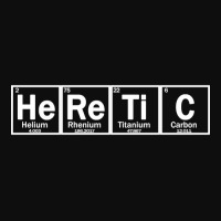 Heretic Made Of Chemical Elements Of Periodic Table Crop Top | Artistshot