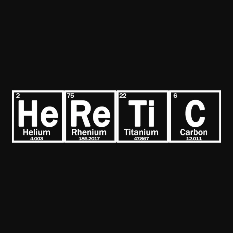 Heretic Made Of Chemical Elements Of Periodic Table Crop Top by Sizemore Adame | Artistshot