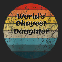 Womens World's Okayest Daughter Vintage Sunset 60s 70s V-neck Unisex Hoodie | Artistshot