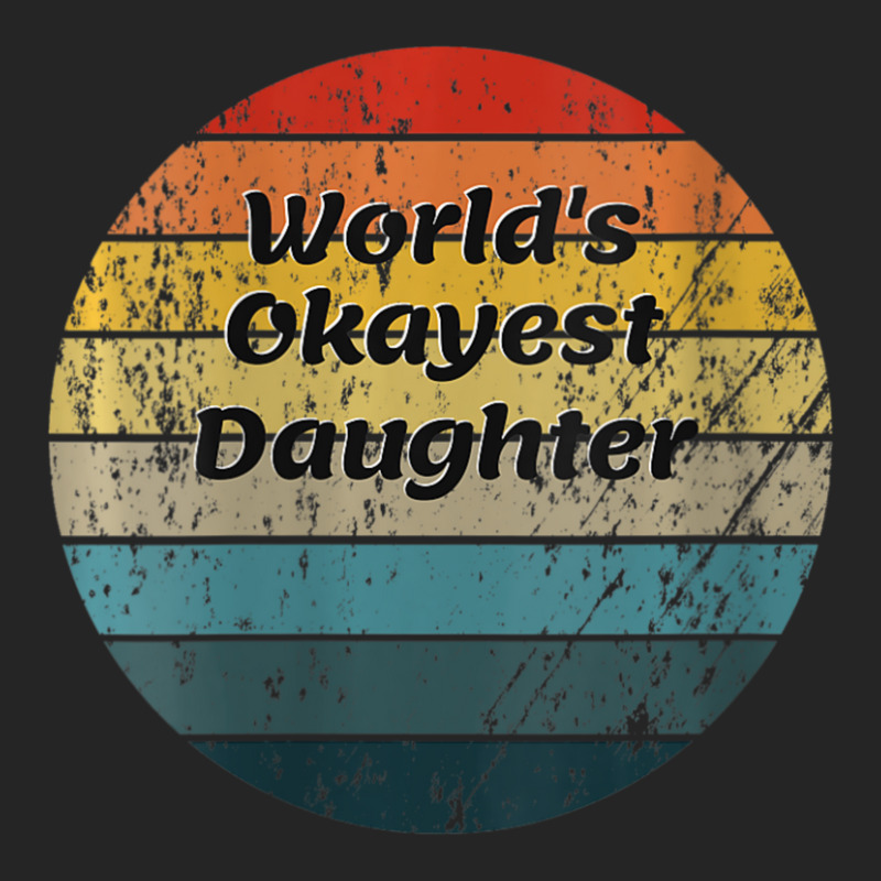 Womens World's Okayest Daughter Vintage Sunset 60s 70s V-neck Unisex Hoodie | Artistshot