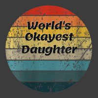 Womens World's Okayest Daughter Vintage Sunset 60s 70s V-neck Men's Polo Shirt | Artistshot