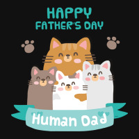 Happy Fathers Human Dad Cats Graphic Youth T-shirt | Artistshot