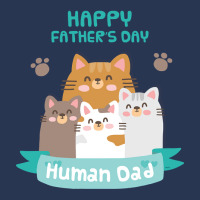 Happy Fathers Human Dad Cats Ladies Denim Jacket | Artistshot