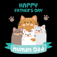 Happy Fathers Human Dad Cats Cropped Sweater | Artistshot