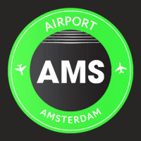 Amsterdam Green Ladies Fitted T-shirt | Artistshot