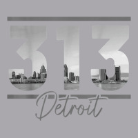 Detroit 313 Area Code Skyline Michigan Vintage Youth 3/4 Sleeve | Artistshot