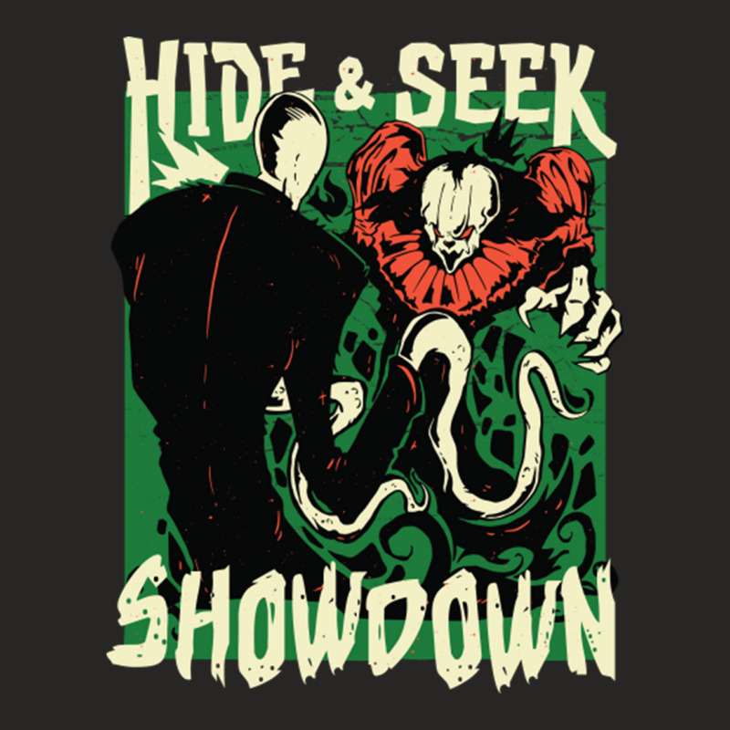 Horror Hide Seek Showdown Ladies Fitted T-Shirt by SandraDelpha | Artistshot