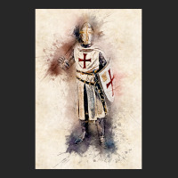 Knights Templar Warrior The Crusader Watercolor Historic Fine Art Men's T-shirt Pajama Set | Artistshot