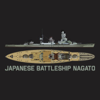 Japanese Battleship Nagato Ww2 Super-dreadnought Diagram Gift T-shirt | Artistshot