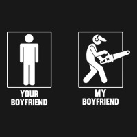 Your Boyfriend My Boyfriend Chainsaw Flannel Shirt | Artistshot