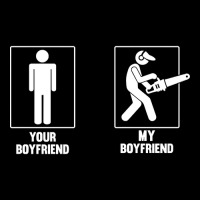 Your Boyfriend My Boyfriend Chainsaw Pocket T-shirt | Artistshot