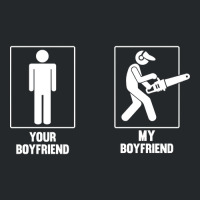 Your Boyfriend My Boyfriend Chainsaw Crewneck Sweatshirt | Artistshot