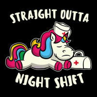 Funny Straight Outta Night Shift For Nurse Unicorns Baby Tee | Artistshot