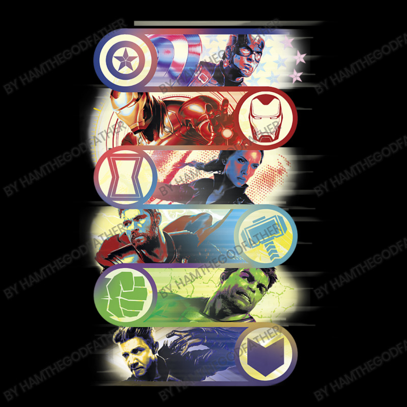 Aven.gers Endgame Hero Symbol Colorful Group Shot Poster Adjustable Cap by hamthegodfather | Artistshot