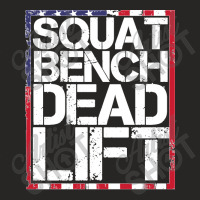 Usa Flag Squat Bench Deadlift For Weight Training Gift Pullover Hoodie Ladies Fitted T-shirt | Artistshot