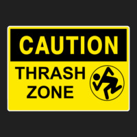 Caution Thrash Zone Ladies Polo Shirt | Artistshot