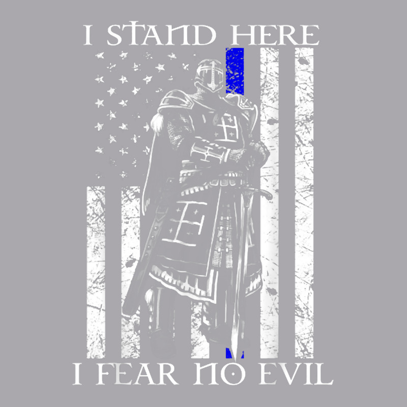 I Stand Here I Fear No Evil Crusader Knight Templar T Shirt Youth 3/4 Sleeve | Artistshot