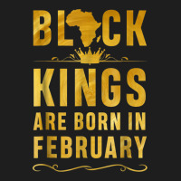 Kings Are Born In February Birthday  For Black Men Classic T-shirt | Artistshot