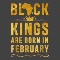 Kings Are Born In February Birthday  For Black Men Vintage T-shirt | Artistshot